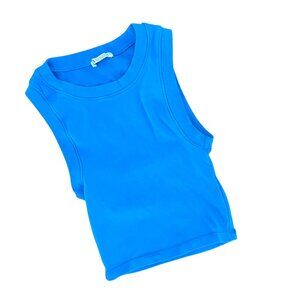 Zara Ribbed Scoop Neck Tank Size Small Full Length